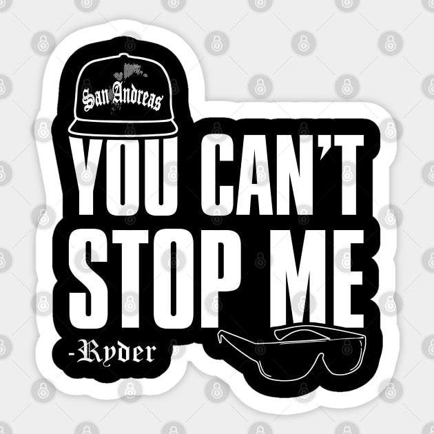 You Can't Stop Me Sticker by Power Up Prints